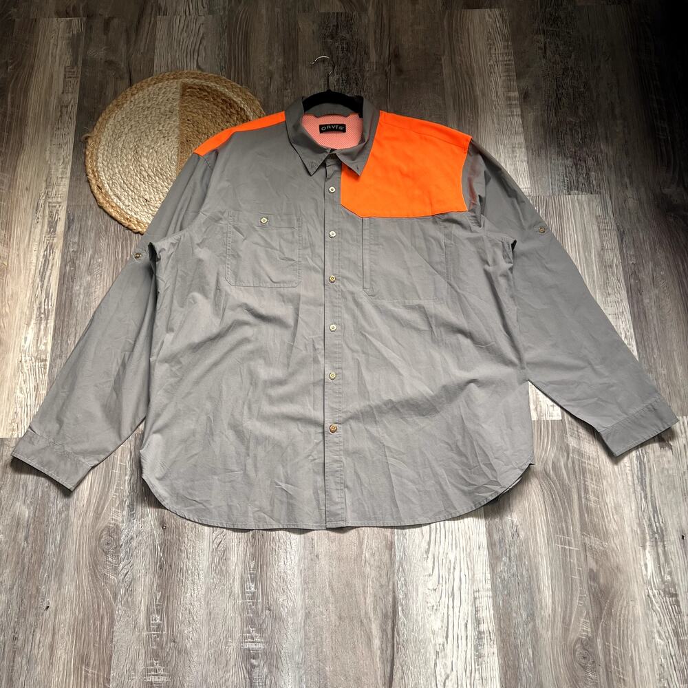 ORVIS Button-Up Long Sleeve Mens Hunting Shirt